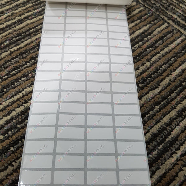 Small Plain White Name Stickers