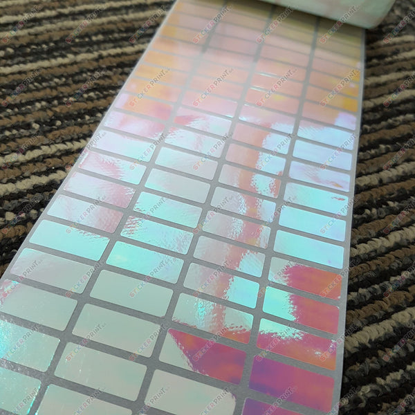 Small Plain Rainbow Name Stickers