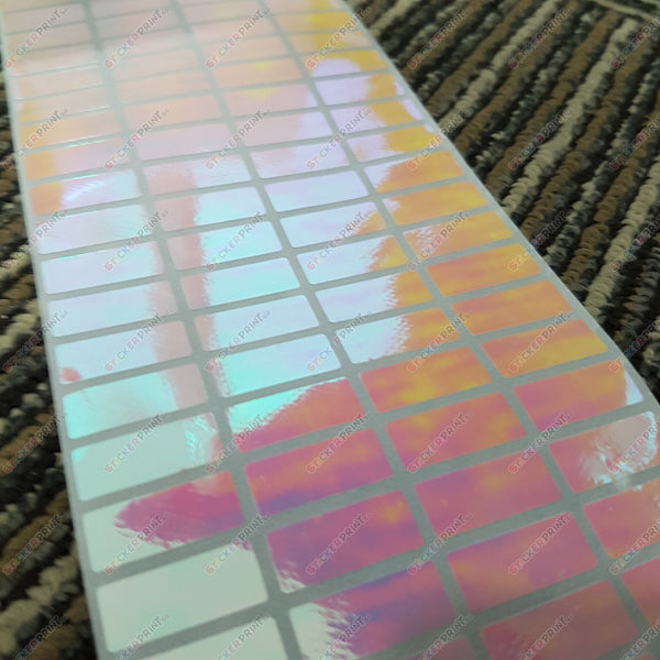 Small Plain Rainbow Name Stickers