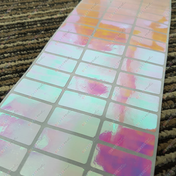 Medium Plain Rainbow Name Stickers