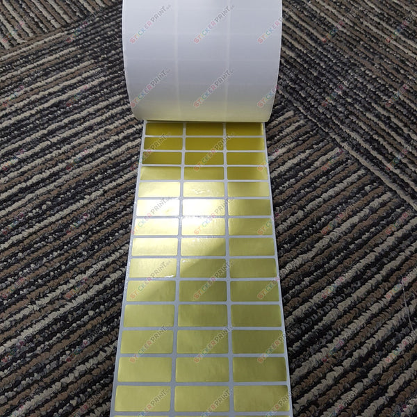 Medium Plain Gold Name Stickers