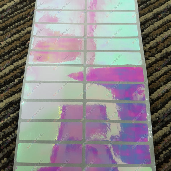 Large Long Plain Rainbow Name Stickers