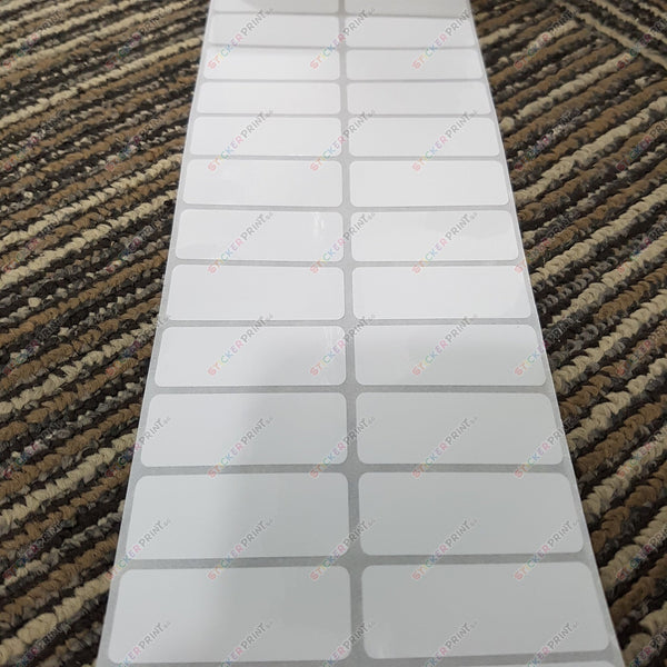 Large Plain White Name Stickers