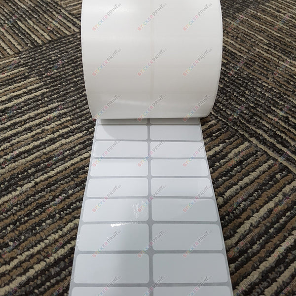 Large Plain White Name Stickers