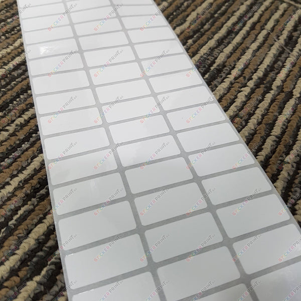 Medium Plain White Name Stickers