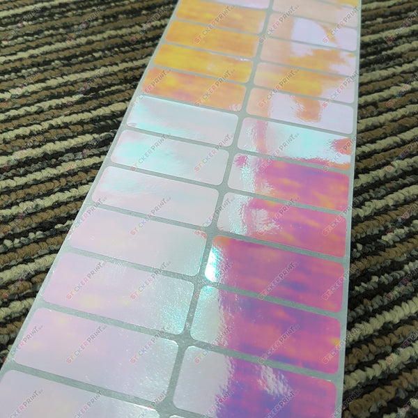 Large Plain Rainbow Name Stickers