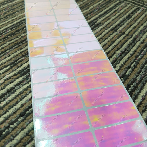 Large Plain Rainbow Name Stickers