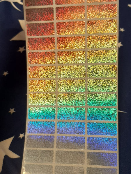 Medium Plain Shiny Name Stickers