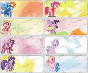 Large Little Pony Name Stickers