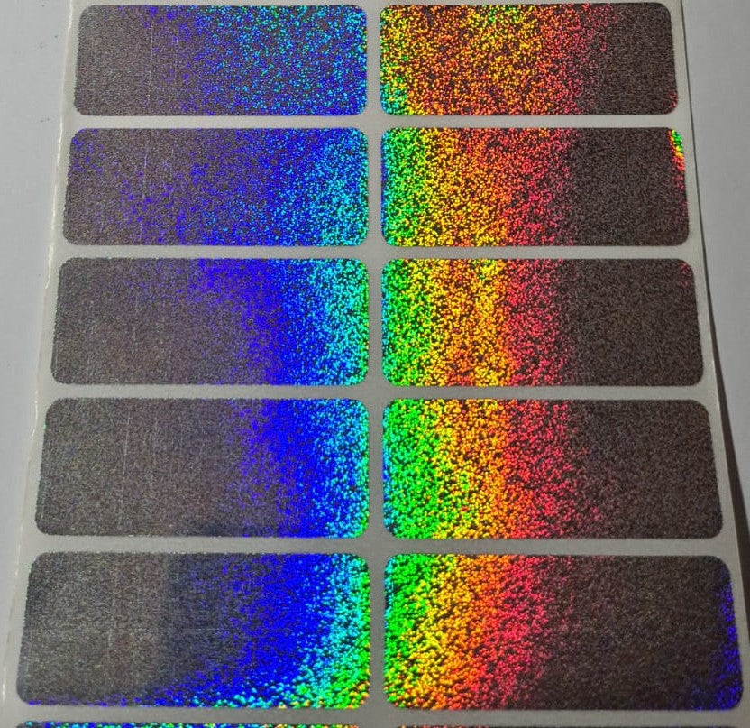 Large Plain Shiny Name Stickers