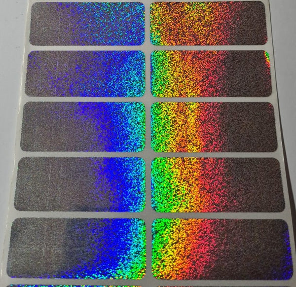 Large Plain Shiny Name Stickers