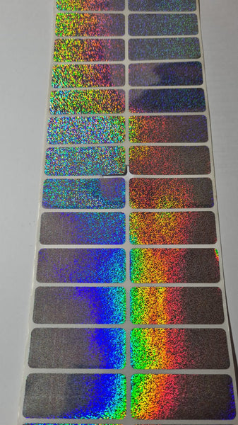 Large Plain Shiny Name Stickers