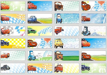 Small Cars Name Stickers