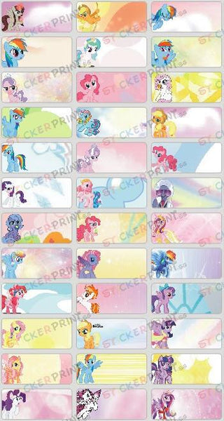 Medium Little Pony Name Stickers