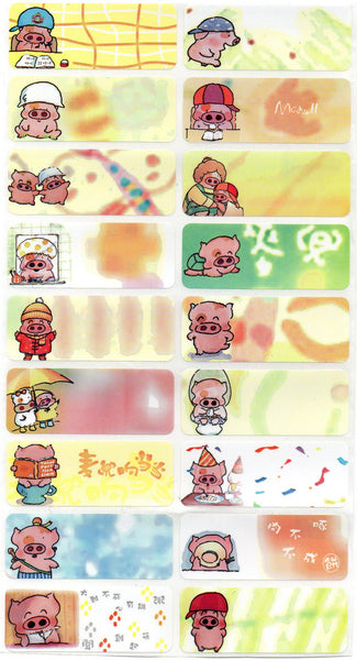 Large MC Dull Name Stickers