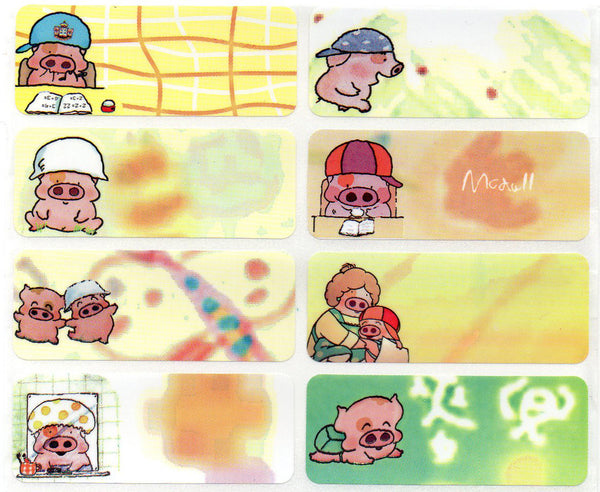 Large MC Dull Name Stickers