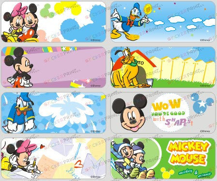 Large Mickey Name Stickers