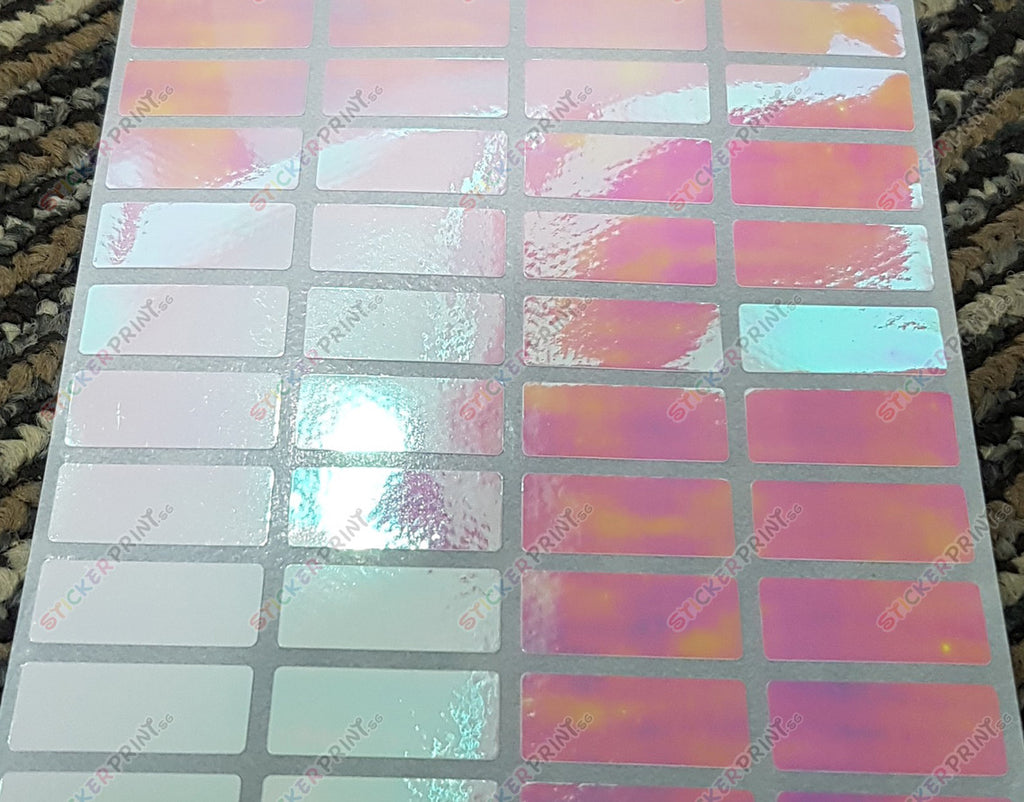 Small Plain Rainbow Name Stickers