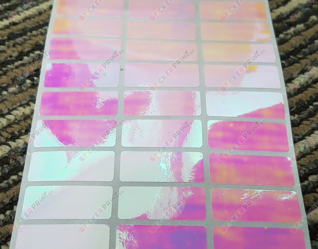 Medium Plain Rainbow Name Stickers