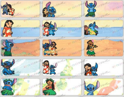 Medium Lilo & Stitch Name Stickers