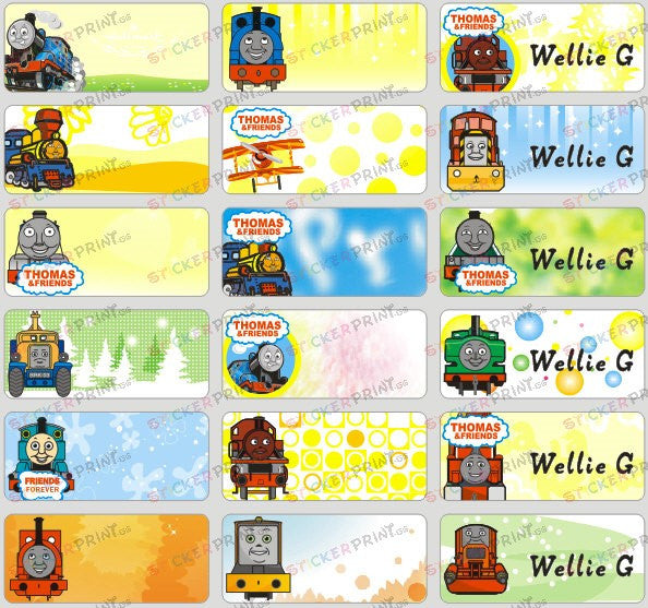 Medium Thomas & Friends Name Stickers