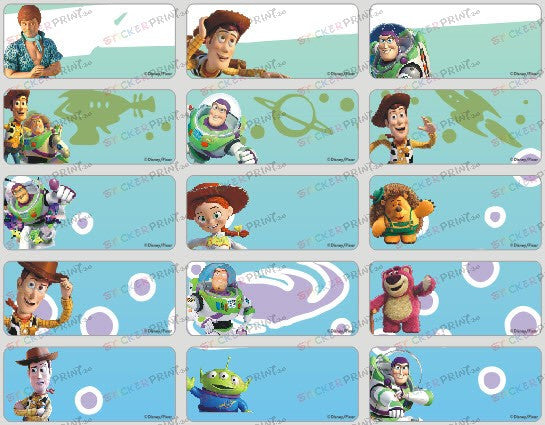 Medium Toy Story Name Stickers