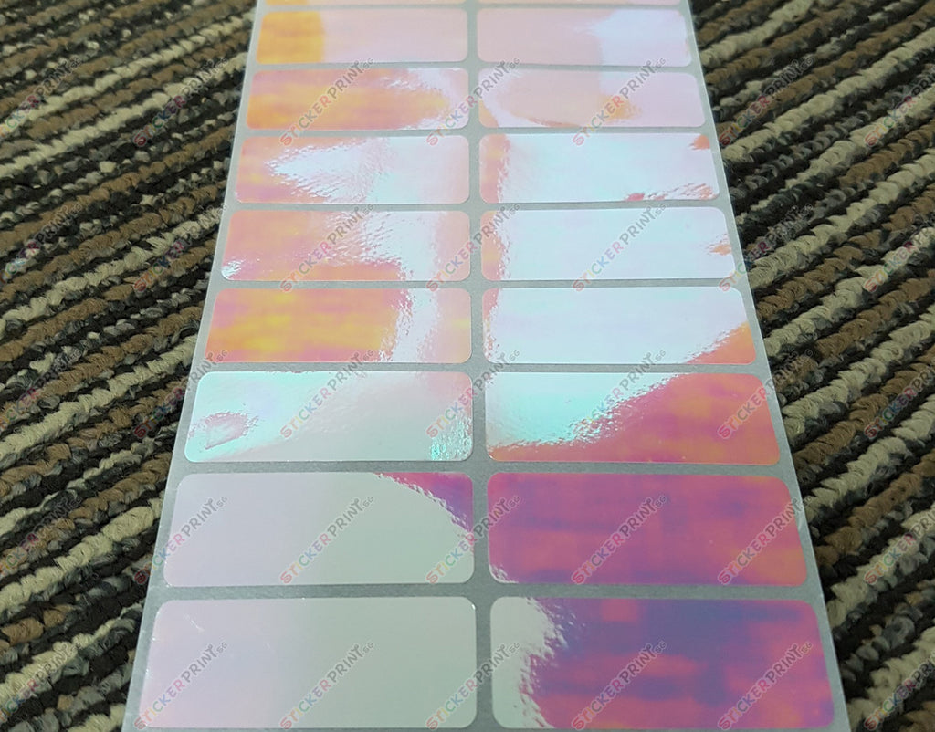 Large Plain Rainbow Name Stickers