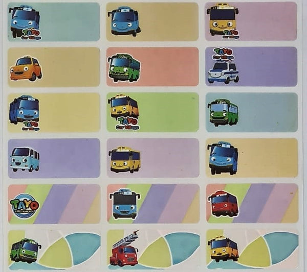 Medium Tayobus Name Stickers