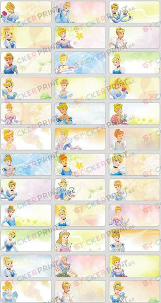 Medium Cinderella Name Stickers