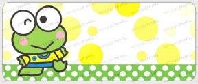 Small Keroppi Name Stickers