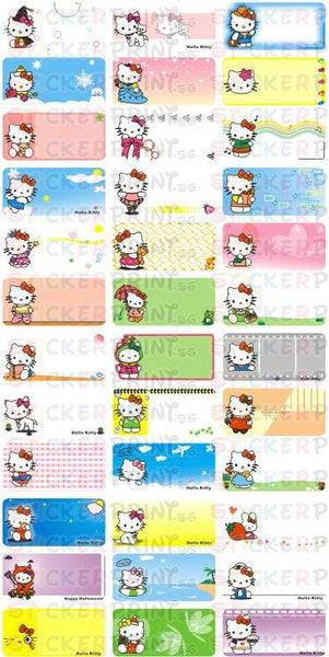 Medium Hello Kitty Name Stickers