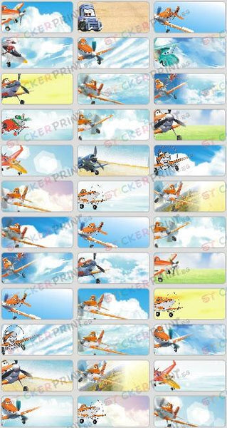 Medium Disney Planes Name Stickers