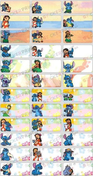 Medium Lilo & Stitch Name Stickers