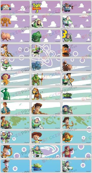 Medium Toy Story Name Stickers